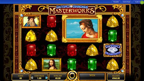 Игровой автомат Da Vinci Diamonds Masterworks  играть бесплатно